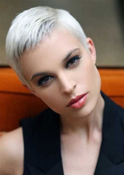 coupe ultra courte femme cheveux gris|70 Modèles chics de cheveux gris courts